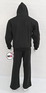 Conjunto de chándal de serigrafía de algodón 100% de peso pesado de alta calidad hecho a medida con Sudadera con capucha y pantalón de manga larga - Product Image 3