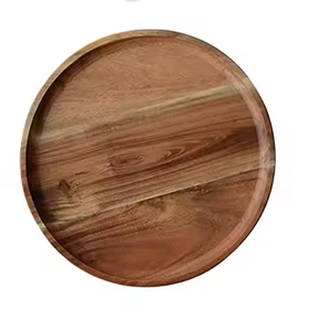 Lujoso juego de platos de madera 100% Colección de platos de madera natural de glowin fashion - Product Image 1