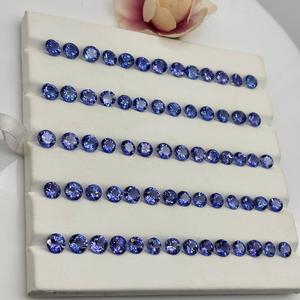 อัญมณีทรงกลม AAA + Tanzanite เกรดสูง5มม. สำหรับทำเครื่องประดับแฮนด์เมดหินธรรมชาติขายส่ง - Product Image 3