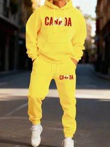 Conjunto de Sudadera con Capucha y Pantalones Deportivos de Marca Clásica, Sudaderas de Felpa de Alta Calidad para Hombre y Mujer, Ropa Deportiva Holgada de Estilo Hip Hop - Product Image 5