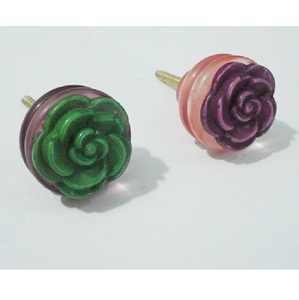ลูกบิดประตูและลิ้นชักทำจากไม้ทองเหลืองเรซินลูกบิดประตู - Product Image 2