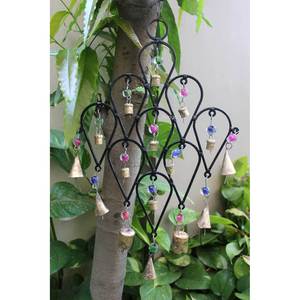 Bohemian-Style Recycled Iron Teardrop Wind <b>Chime</b> <b>Bells</b> Metal Wall Hanging Garden Outdoor Patio Decor Mobiles - Product Image 4