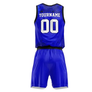 Conjunto de Uniforme de Baloncesto Personalizado con Estampado Digital, Transpirable, de Secado Rápido, para Adultos, Unisex, Diseño de Cuello en V, Conjunto de Uniforme de Baloncesto Combinado - Product Image 6