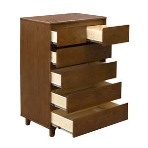 New Title "Modern 2-<b>Drawer</b> Over 4-Tall Dresser in Arezzo Style" - Product Image 6