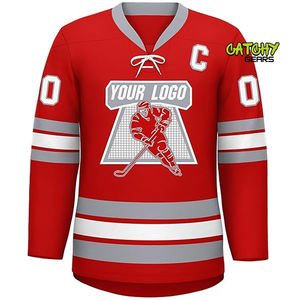 เสื้อเจอร์ซีย์ทีมฮ็อกกี้ผ้าทอลายทแยงชุดเล่นฮอกกี้สินค้าใหม่2025ออกแบบได้ตามต้องการ - Product Image 4