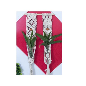 Jardinières en macramé de conception supérieure avec anneau décoration de jardin en plein air décoration de la maison la plus exigeante pots de fleurs suspendus - Product Image 6