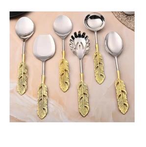 Ensemble de couverts à motif gaufré pour mariage, fête et décoration de table, vaisselle de cuisine - Product Image 4