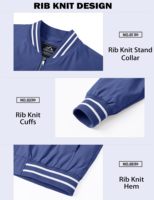 Jaket Bomber Pria Gaya Pilot Varsity Reversible, Bahan Satin Custom dengan Ritsleting, Cocok untuk Musim Dingin, Streetwear, dan Aktivitas Luar Ruangan, Laris Manis