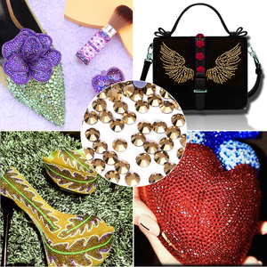 BOBOHOO yeni varış Bling kristal taş sihirli renkler Flatback cam düzeltme Rhinestones giysi çantaları giyim aksesuarları için - Product Image 6