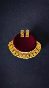 Super calidad collar pendientes conjunto con 22K chapado en oro hecho a mano las mujeres usan collar pendientes conjunto joyería - Product Image 3