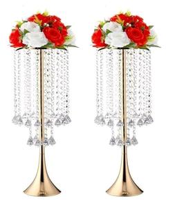 Centros de mesa florales de metal recargables de lujo para Decoración de mesa Soporte Decoración DE BODA Ceanterpiece. - Product Image 4