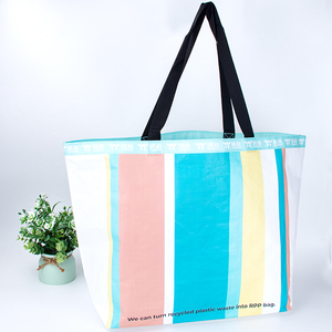 ถุงช้อปปิ้งผ้าไม่ทอพร้อมหูหิ้วสายรัด PP ปรับขนาดและลวดลายได้ ใช้งานได้หลากหลาย - Product Image 4