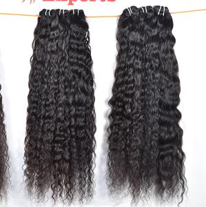 100% Raw Indian Cuticle Aligned Virgin <b>Black</b> <b>Hair</b> Deep Kinky Curly <b>Hair</b> Bundles Human <b>Hair</b> <b>Extensions</b> - Product Image 1