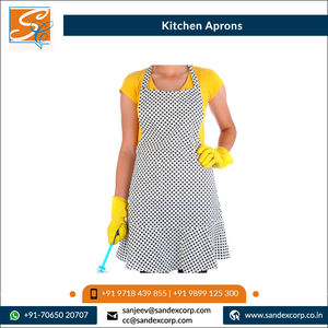 Excellent Quality Modern Design Breathable, Wrinkle-Proof 100% Cotton <b>Kitchen</b> <b>Aprons</b> for Cooking Manufacturer in India - Product Image 2