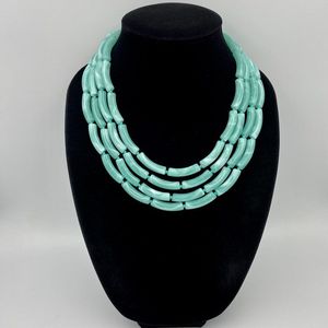 Collar de resina colorido hecho a mano de Venta caliente para mujeres y niñas joyería de moda clásica con cadenas de perlas directo de la India - Product Image 4