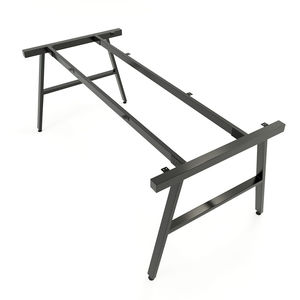 SFAC009 Modern Design Small Meeting <b>Table</b> Wood and 2-legged Steel 'A' Frame - Product Image 4
