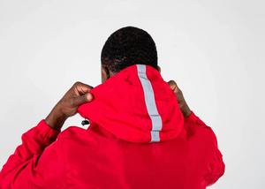 Survêtements coupe-vent en tissu nylon imperméable léger pour hommes Impression réfléchissante Logo personnalisé brodé OEM d'impression de logo - Product Image 3