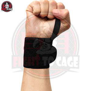 Bandes de boxe pour adultes, couleur blanche, sur mesure, différentes tailles, flexibles, en coton durable, entraînement, logo/couleurs personnalisés - Product Image 2