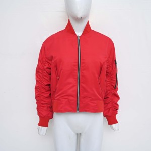 Vente en gros de vêtements d'extérieur personnalisés de haute qualité, tendances, surdimensionnés, décontractés, unis, avec fermeture éclair respirante pour l'hiver, OEM, pour femmes - Product Image 1