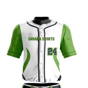 Ensemble uniforme de baseball pour hommes 100 % polyester en gros, service OEM avec design unique, respirant, vente en ligne - Product Image 5