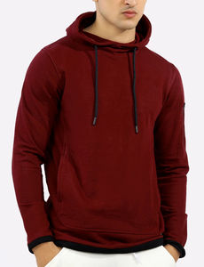 เสื้อมีฮู้ดของผู้ชายผ้าคอตตอน100% ขนาดใหญ่พิเศษระบายอากาศได้ดีออกแบบโลโก้ได้ตามต้องการ - Product Image 2