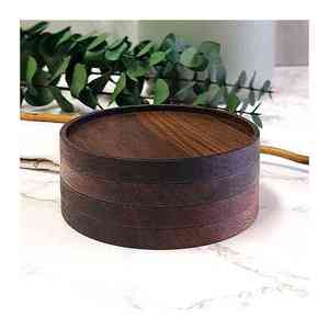 Nouveau design Sous-verres faits à la main Boisson personnalisée en bois de noyer Fabricant et exportateur de conception personnalisée avec qualité d'exportation - Product Image 3