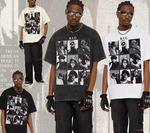 Fabricants de vêtements, t-shirt homme personnalisé surdimensionné, vintage, imprimé, 100% coton, manches courtes, nouveau modèle, 280 grammes - Product Image 4