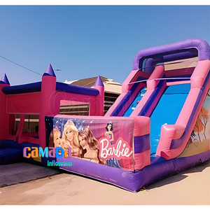 Elsa บ้านเป่าลมคอมโบปราสาทกระโดดสำหรับเด็กปราสาทกระโดดสำหรับเด็กที่มีสระว่ายน้ำ - Product Image 5