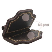 Porte-stylo magnétique en cuir et marque-page, accessoire portable 2,5x2,5 cm, modèle LS-0014 pour carnets, livres, agendas