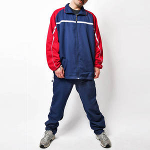 Conjunto Deportivo Casual de Otoño con Estampado Personalizado para Hombre, Pantalones Deportivos Cortavientos de Poliéster con Cremallera Reflectante, Ligeros y Transpirables - Product Image 1