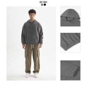 Ropa de hombre personalizada Otoño/Invierno Nuevas sudaderas con capucha de lana Use 320g Heavy Men's Pullover Wear Hoodies - Product Image 2