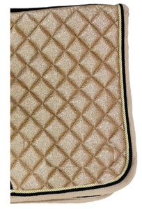 Tapis de selle anglais cheval de qualité supérieure excellente conception pour le dressage saut course gros paillettes tissu produit équestre - Product Image 6