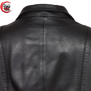 Blazer taux de gros sur mesure vente chaude nouveau design de luxe meilleurs trucs femmes blazer en cuir - Product Image 5