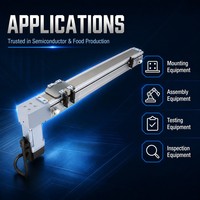 Module linéaire à entraînement par courroie CTB5 OEM, actionneur électrique, moteur pas à pas, rail haute rigidité sans poussière pour machine CNC 1.5
