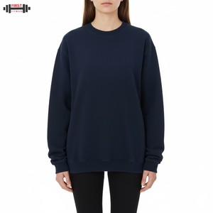 Nueva Moda, Sudadera de Forro Polar de Poliéster/Algodón, Hombros Caídos, Estilo Vintage, Oversize, Alta Calidad, Cómoda, Cuello Redondo, Ropa Urbana de Invierno - Product Image 6