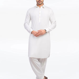 Salwar Kameez pour hommes pakistanais, vêtements traditionnels musulmans décontractés pour tous les jours, Eid, Jumma et prière, coupe classique - Product Image 1