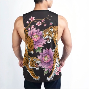 Hot Selling <b>Men's</b> Gym <b>Tank</b> <b>Top</b> Solid Color Quick Dry Breathable Customized OEM Knitted Weaving Custom Logo Plain Print <b>Tank</b> <b>Top</b> - Product Image 2