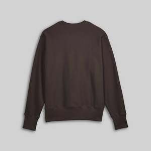 Sudadera de Cuello Redondo con Bolsillo, Corte Holgado, Color Marrón, 500 GSM, Transpirable, Estilo Casual - Product Image 2