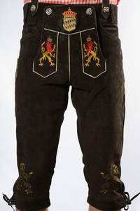 2025 Bavarian Oktoberfest kneebundhose แบบดั้งเดิมของผู้ชายเยอรมันที่มีน้ำหนักเบาคุณภาพสูงหนังนิ่มปักลายระบายอากาศได้ - Product Image 6