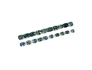 100% naturel de qualité supérieure bleu saphir coussin chauffant coupe mélange tailles couleur bleu verdâtre pierre précieuse en vrac pour la fabrication de bijoux - Product Image 5