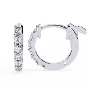 Bespoke 18K <b>Gold</b> 0.18ct Lab Grown Diamond Earrings | Premium Sculptural Designer Studs | Modern High-Lustre Sustainable Unisex - Product Image 3