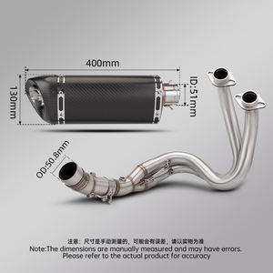 Sistema de Escape Completo para Motocicleta <span class=keywords><strong>ER6N</strong></span> ER6F Versys 650 Z650 Ninja650 2012-2026, Modificación de Escape, Silenciador de 51 mm con DB Killer - Product Image 4