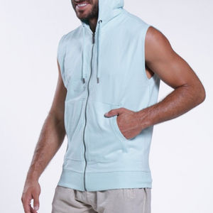 2025 New Style <b>Men's</b> <b>Sleeveless</b> <b>Hoodies</b> ODM-supplied Fleece Printed Pattern Winter Fashion at Low Price - Product Image 3