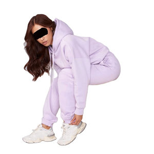 เสื้อฮู้ดผ้าฝ้าย100% สำหรับผู้หญิงไซส์พิเศษโลโก้ด้านหน้าแบบสวมหัวสำหรับสตรีทไซส์ใหญ่หรูหราสไตล์เกาหลี - Product Image 4