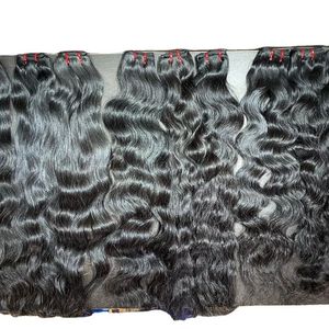 Paquetes de cabello Remy virgen 100% cabello ondulado natural indio crudo con ondas suaves volumen completo y textura alineada con cutícula - Product Image 4