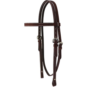 Bride de cheval fantaisie Headstall en cuir élégant Bride d'équitation réglable Formation confortable Équipement d'équitation équestre durable - Product Image 1