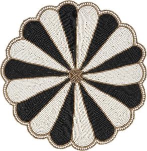 Manteles individuales de tela con cuentas redondas hechas a mano para mesa de comedor boda Navidad y reuniones familiares para fiestas - Product Image 2