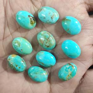 Meilleure vente naturel Mohave Turquoise Cabochon dos plat pierres précieuses calibrées en vrac pour la fabrication de bijoux disponibles au prix de gros - Product Image 2
