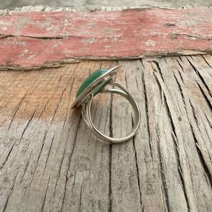 Anillo Clásico de Plata de Ley 925 con Ónice Verde, Estilo Boho, Joyería Artesanal para Mujer, Regalo para Esposa - Product Image 3