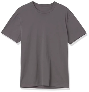 T-shirt basique en coton uni pour homme, tissu lisse, fabrication OEM ODM - Product Image 1